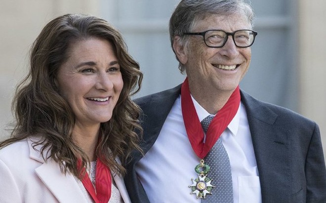 Bill Gates và vợ cũ Melinda.